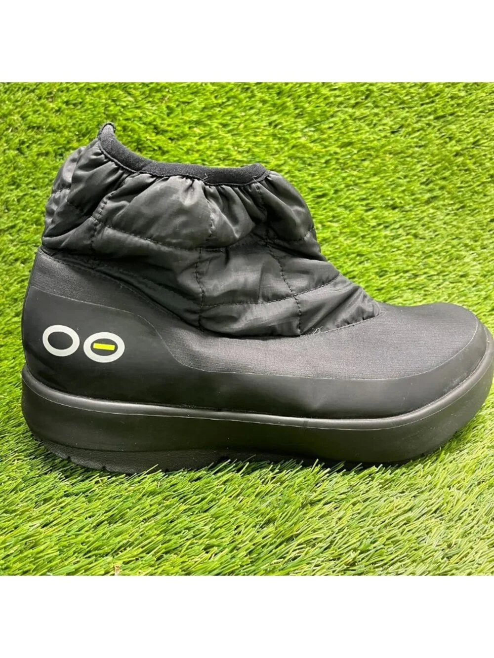 OOFOS OOmg Bootie Mens Size 13 Black Classic Outdoor Pull On Recovery Boots